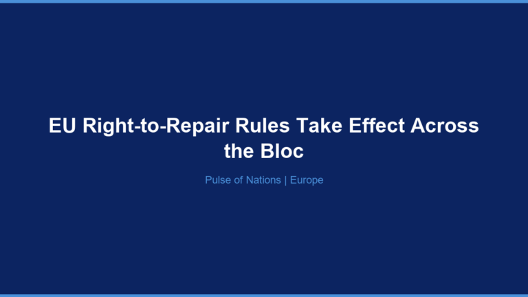 EU Right-to-Repair Rules Take Effect Across the Bloc