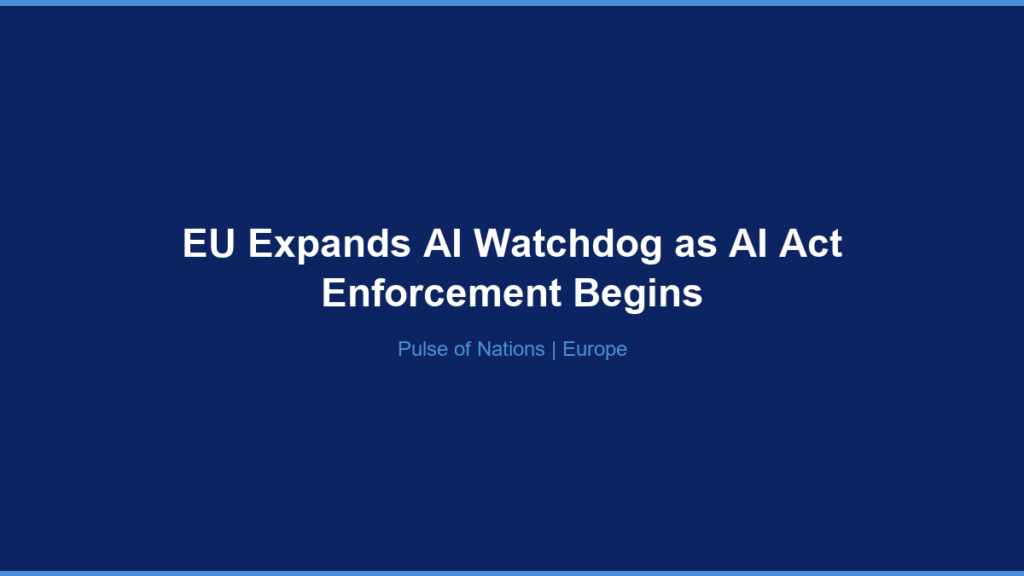 EU Expands AI Watchdog as AI Act Enforcement Begins