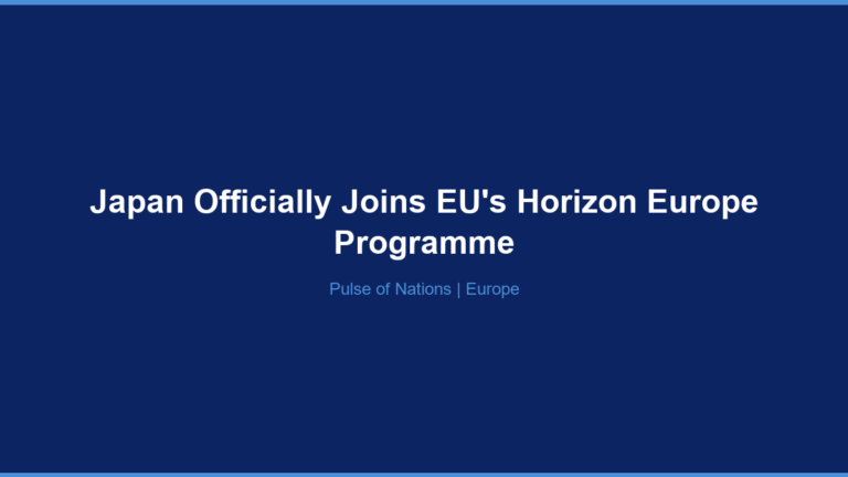 Japan Officially Joins EU’s Horizon Europe Programme