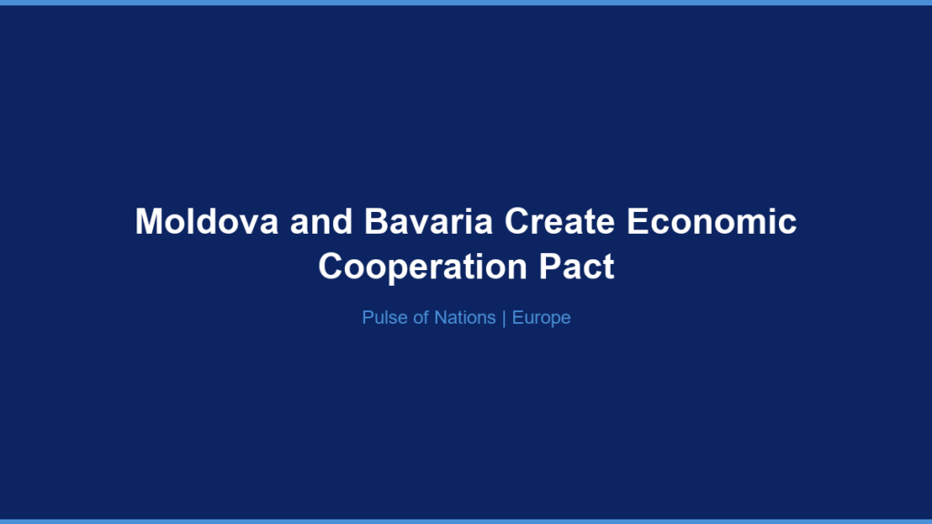 Moldova and Bavaria Create Economic Cooperation Pact