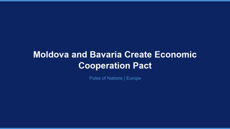 Moldova and Bavaria Create Economic Cooperation Pact