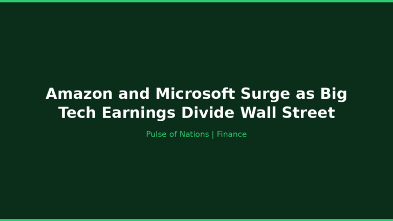 Amazon and Microsoft Surge as Big Tech Earnings Divide Wall Street