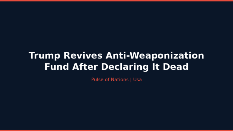 Trump Revives Anti-Weaponization Fund After Declaring It Dead