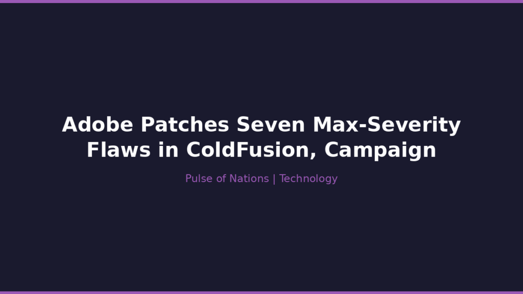 Adobe Patches Seven Max-Severity Flaws in ColdFusion, Campaign