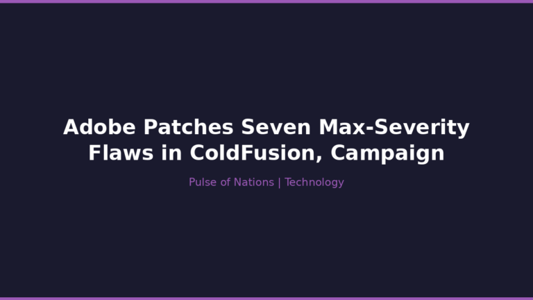 Adobe Patches Seven Max-Severity Flaws in ColdFusion, Campaign