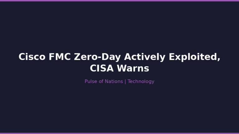 Cisco FMC Zero-Day Actively Exploited, CISA Warns