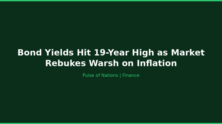 Bond Yields Hit 19-Year High as Market Rebukes Warsh on Inflation