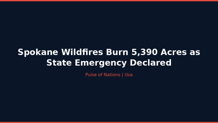 Spokane Wildfires Burn 5,390 Acres as State Emergency Declared