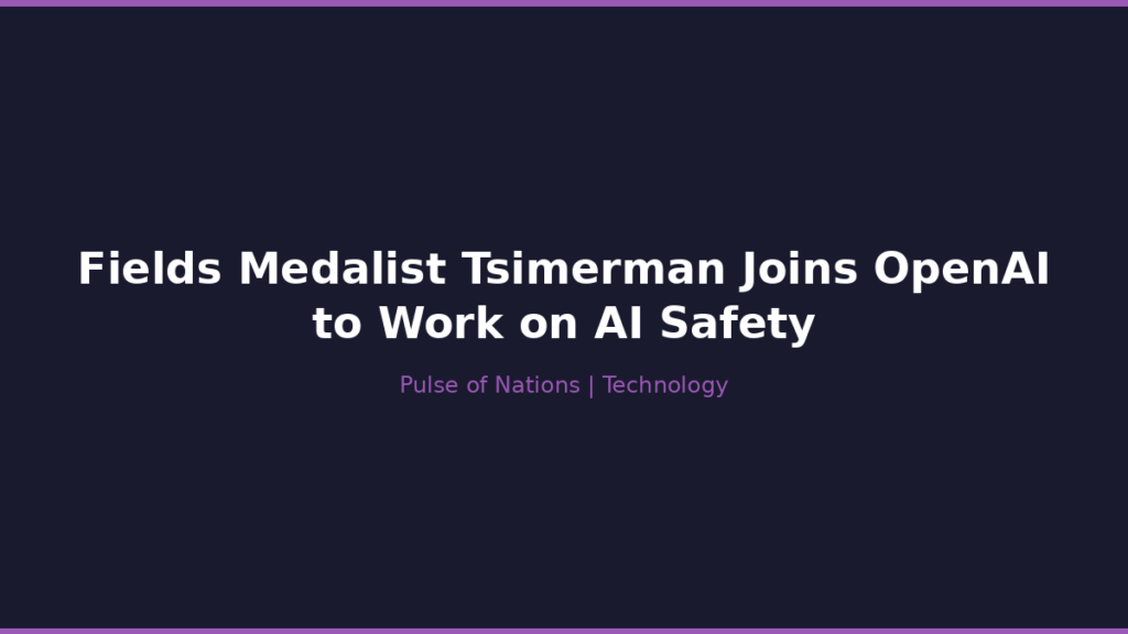 Fields Medalist Tsimerman Joins OpenAI to Work on AI Safety