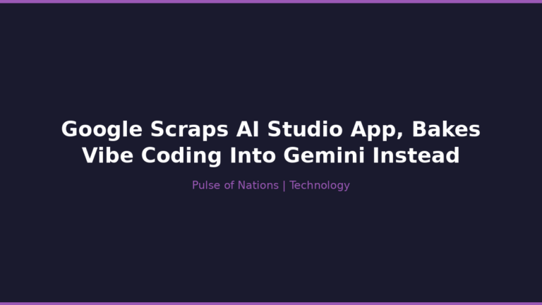Google Scraps AI Studio App, Bakes Vibe Coding Into Gemini Instead