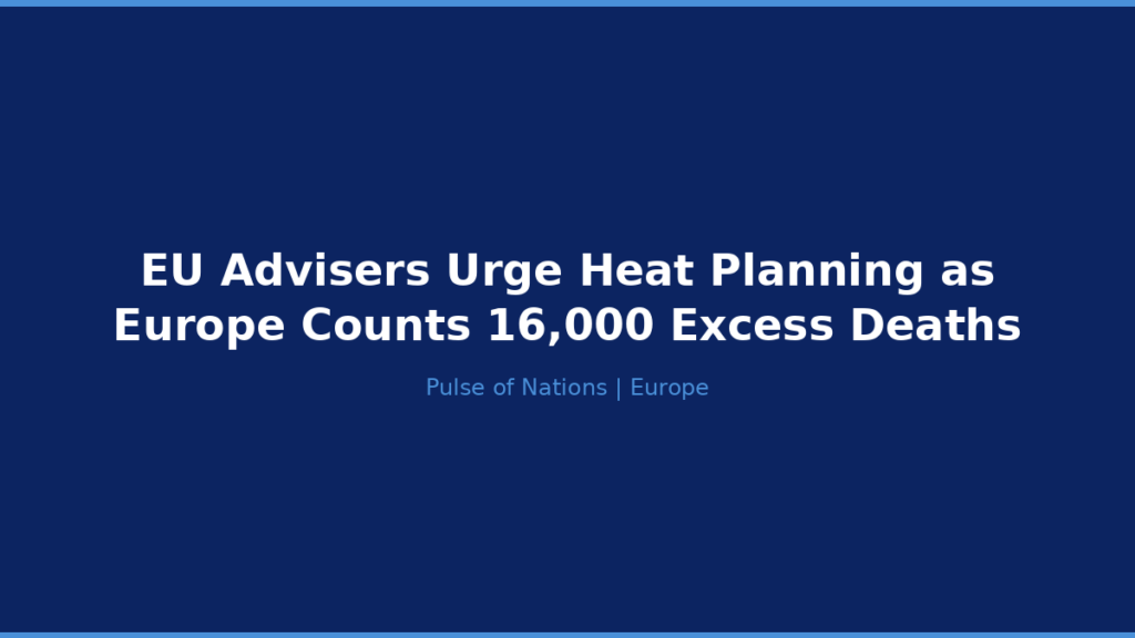 EU Advisers Urge Heat Planning as Europe Counts 16,000 Excess Deaths