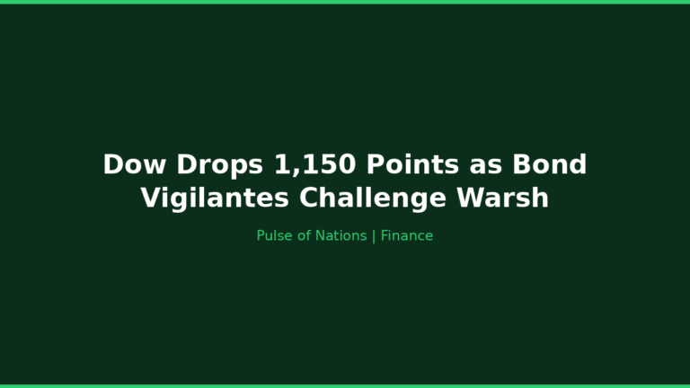 Dow Drops 1,150 Points as Bond Vigilantes Challenge Warsh