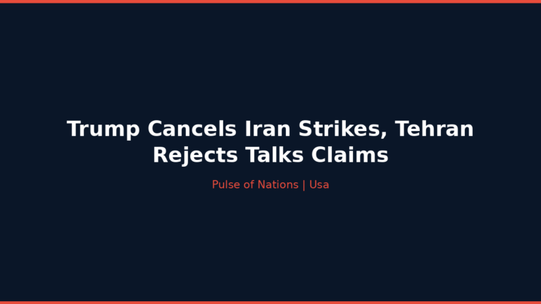 Trump Cancels Iran Strikes, Tehran Rejects Talks Claims