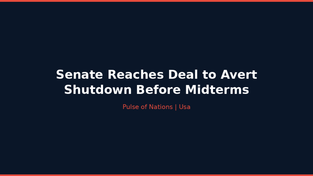 Senate Reaches Deal to Avert Shutdown Before Midterms