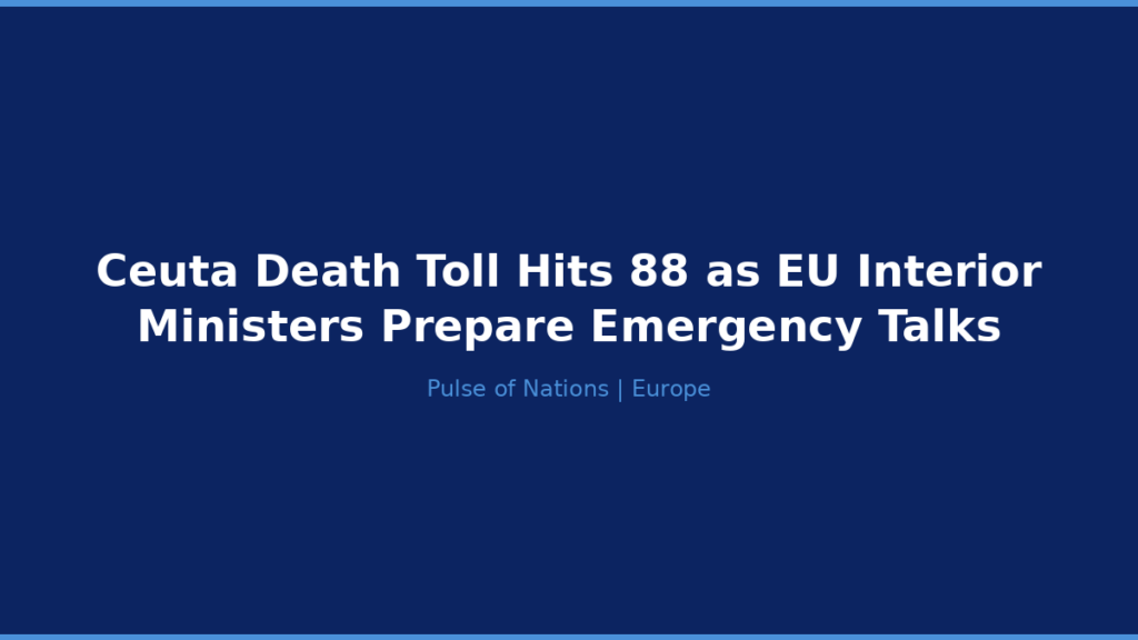 Ceuta Death Toll Hits 88 as EU Interior Ministers Prepare Emergency Talks