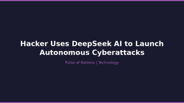 Hacker Uses DeepSeek AI to Launch Autonomous Cyberattacks