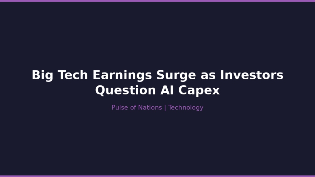 Big Tech Earnings Surge as Investors Question AI Capex