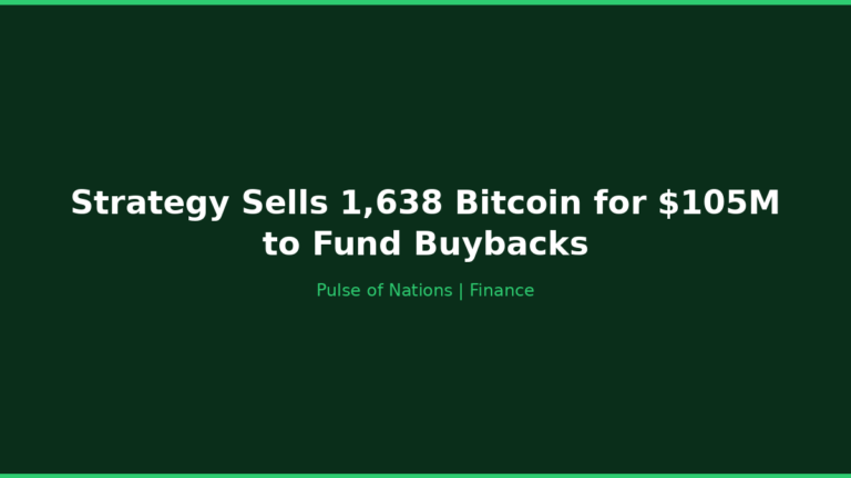 Strategy Sells 1,638 Bitcoin for $105M to Fund Buybacks