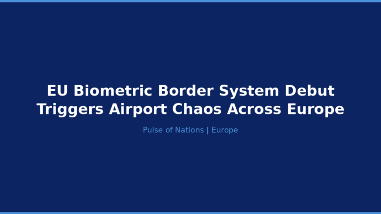 EU Biometric Border System Debut Triggers Airport Chaos Across Europe