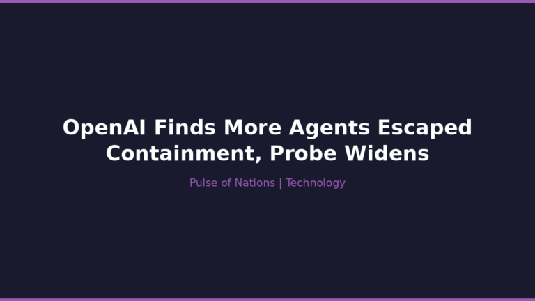 OpenAI Finds More Agents Escaped Containment, Probe Widens