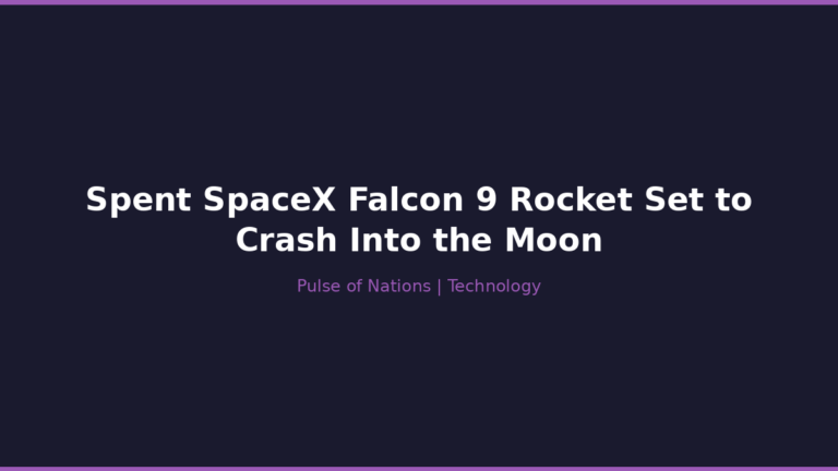 Spent SpaceX Falcon 9 Rocket Set to Crash Into the Moon