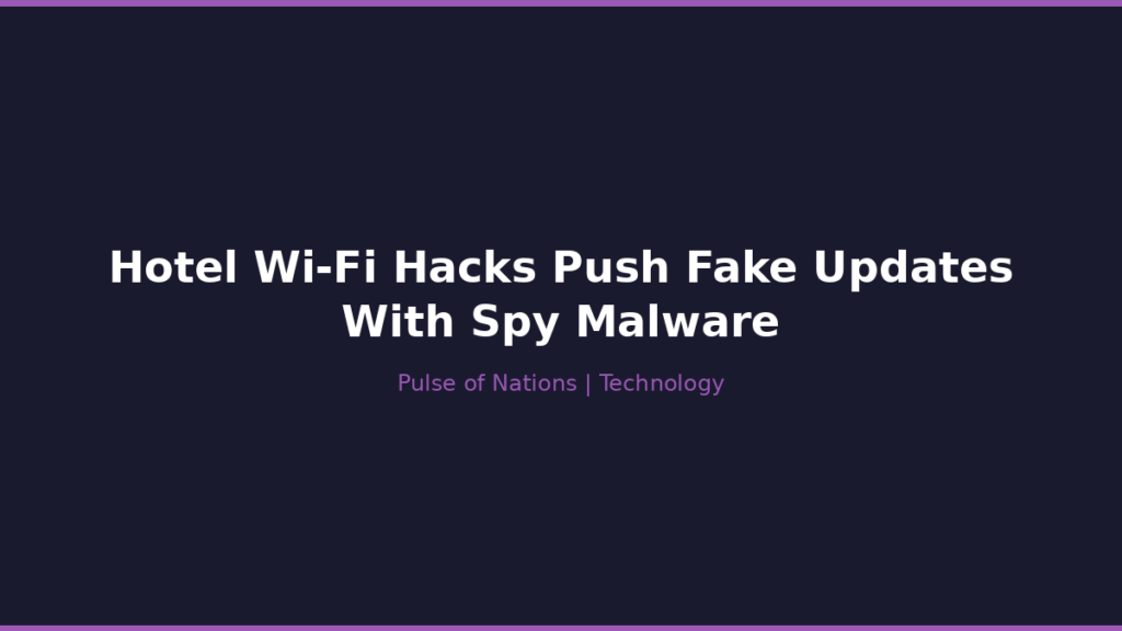 Hotel Wi-Fi Hacks Push Fake Updates With Spy Malware