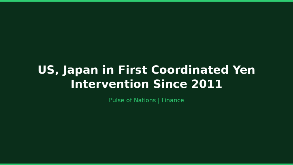 US, Japan in First Coordinated Yen Intervention Since 2011