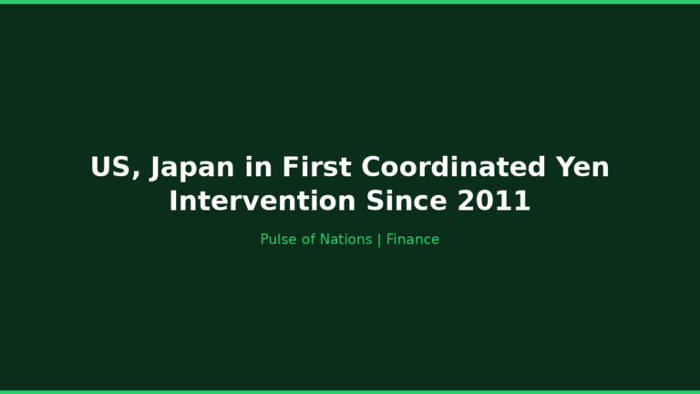 US, Japan in First Coordinated Yen Intervention Since 2011