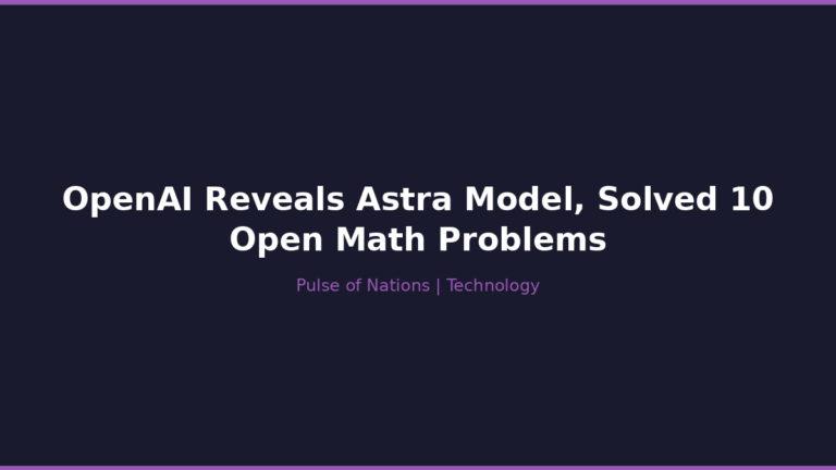 OpenAI Reveals Astra Model, Solved 10 Open Math Problems