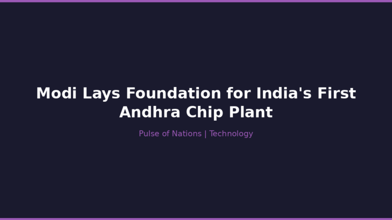Modi Lays Foundation for India’s First Andhra Chip Plant