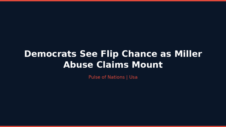 Democrats See Flip Chance as Miller Abuse Claims Mount
