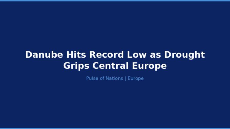 Danube Hits Record Low as Drought Grips Central Europe