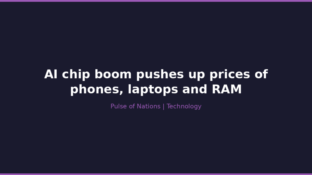 AI chip boom pushes up prices of phones, laptops and RAM