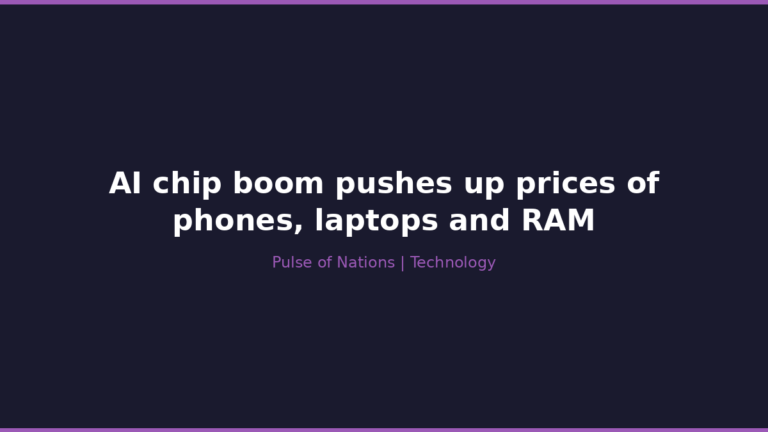 AI chip boom pushes up prices of phones, laptops and RAM