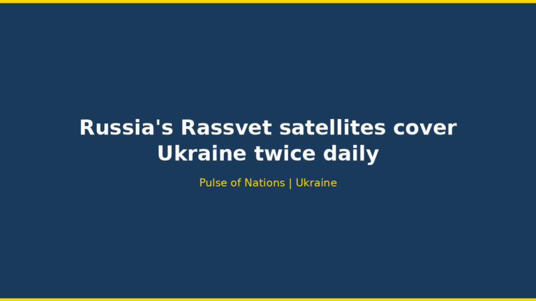 Russia’s Rassvet satellites cover Ukraine twice daily