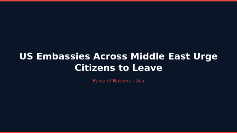 US Embassies Across Middle East Urge Citizens to Leave