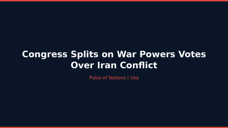 Congress Splits on War Powers Votes Over Iran Conflict