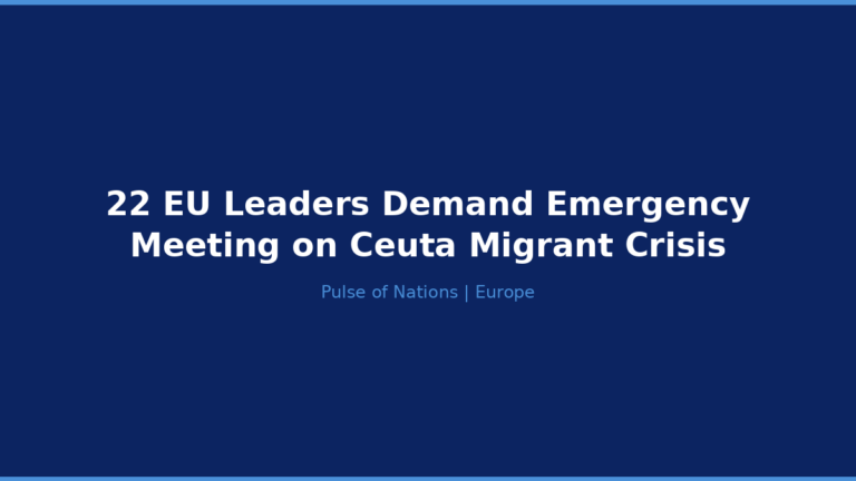 22 EU Leaders Demand Emergency Meeting on Ceuta Migrant Crisis