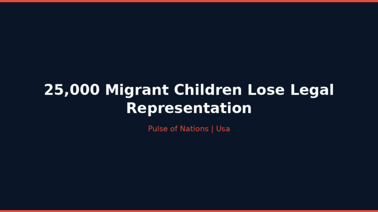 25,000 Migrant Children Lose Legal Representation